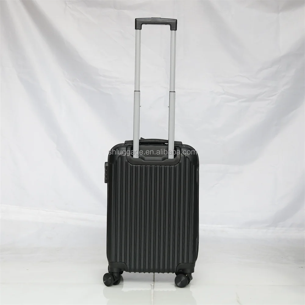 BSCI Hot sale simple design travel ABS bayer trolley carry-on suitcases travelling bags luggage sets 3pcs