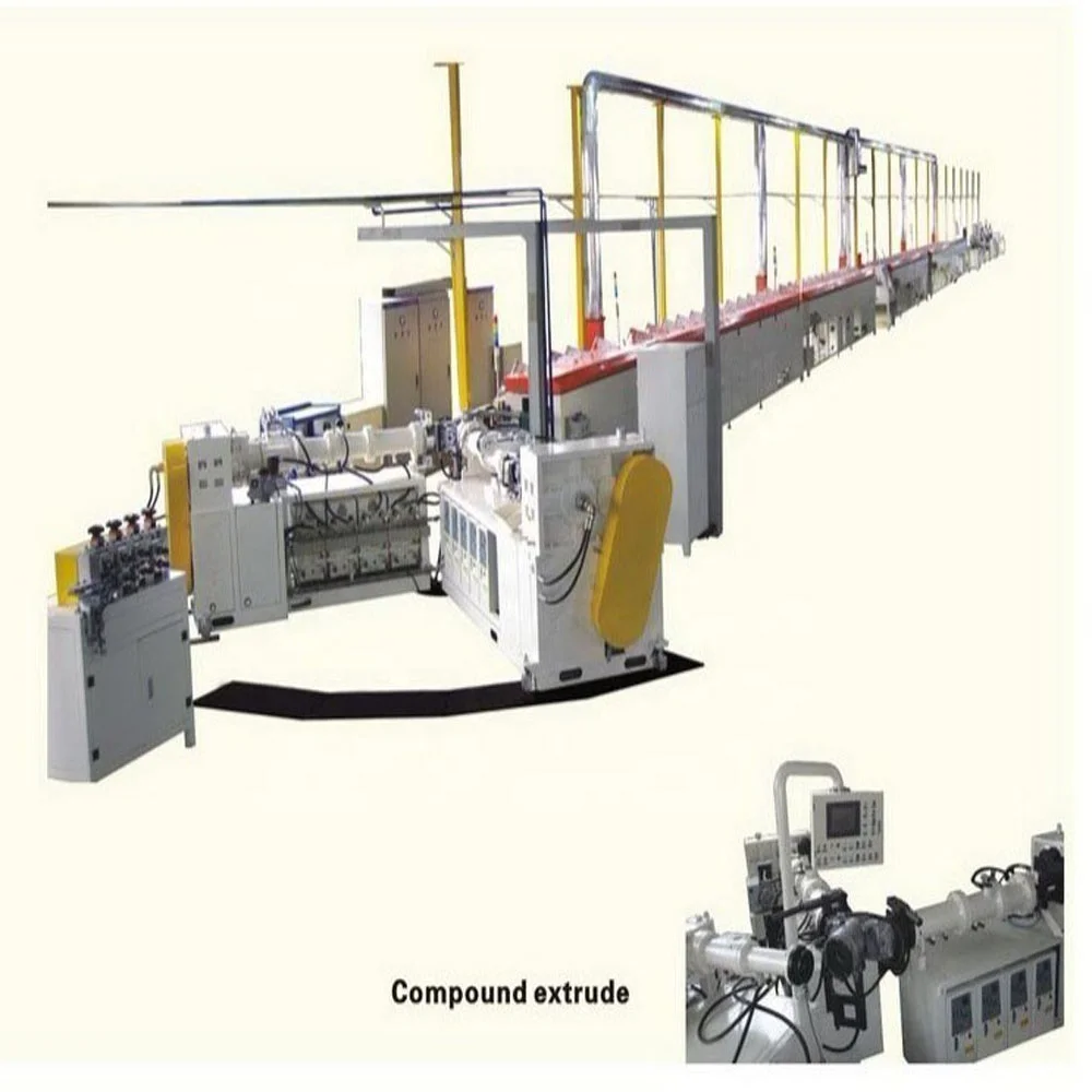 
rubber extruder and microwave vulcanization production line 