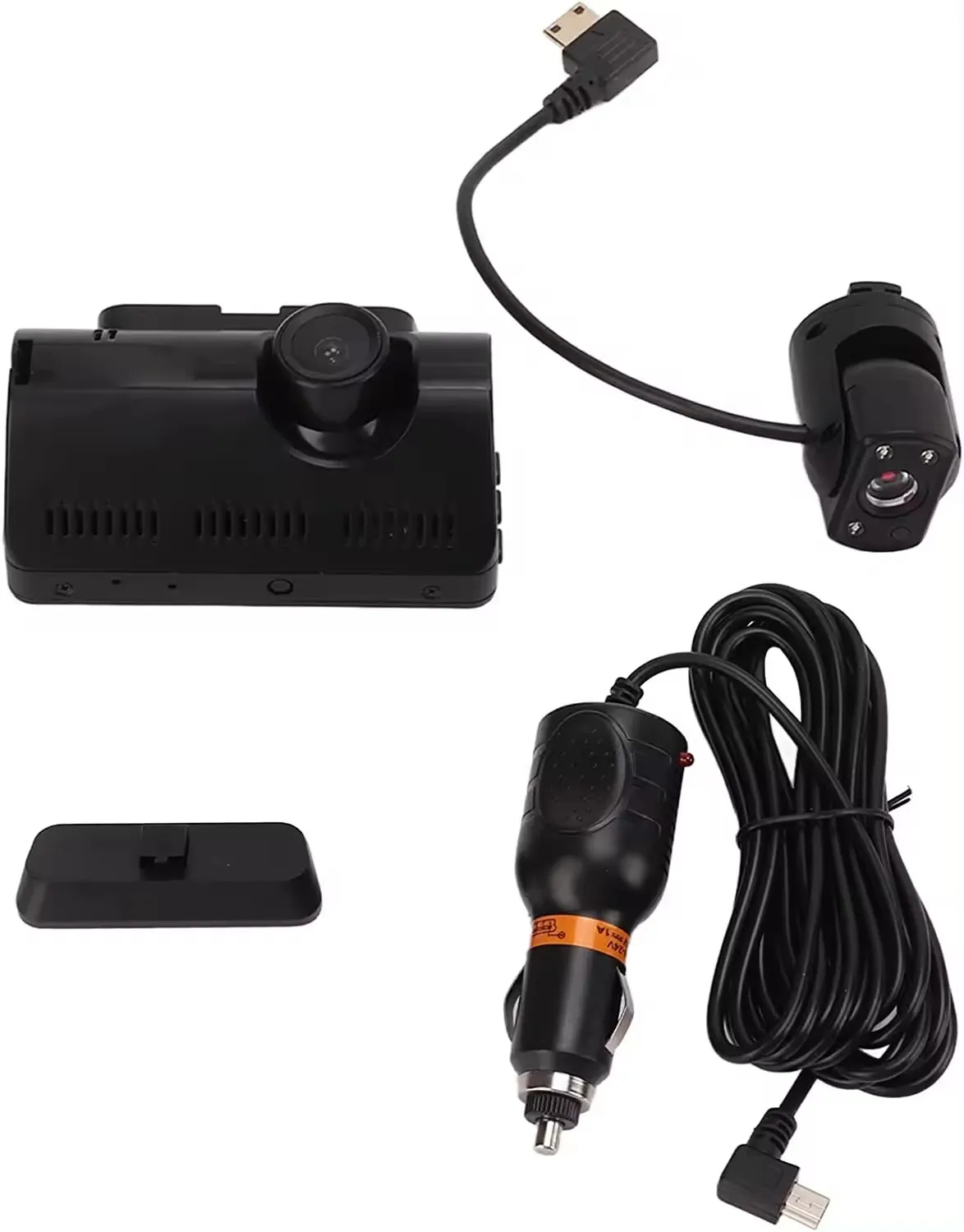 Full HD Dual Lens Car Dash Cam with Inside View and Wifi