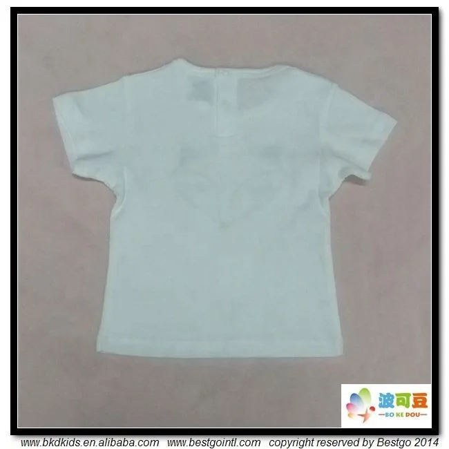 
BKD GOTS organic cotton printed organic toddler t shirts 