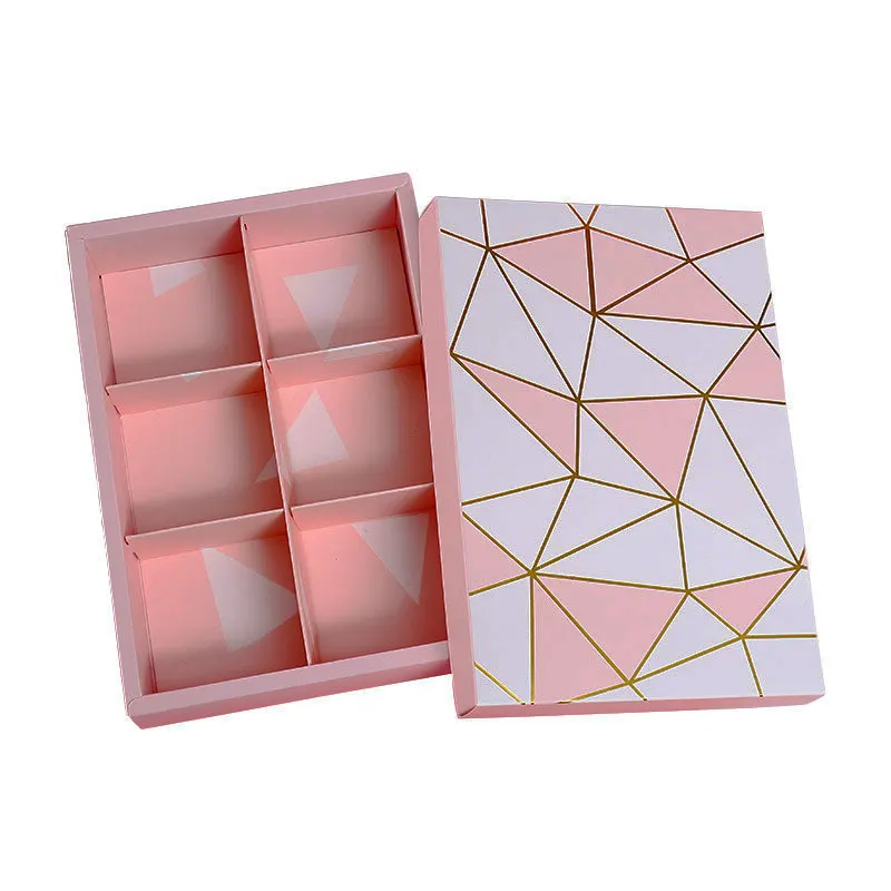 Manufactory Chocolate Biscuit and Moon Cake Box Born Baby Set Cookies Display and Packaging Box Art Paper with Divider New China