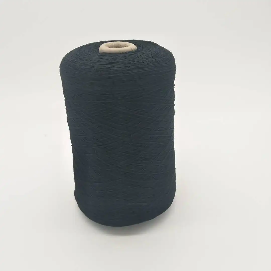 China cheap wholesale 100#/50/50 black rubber cover yarn high elastic yarn