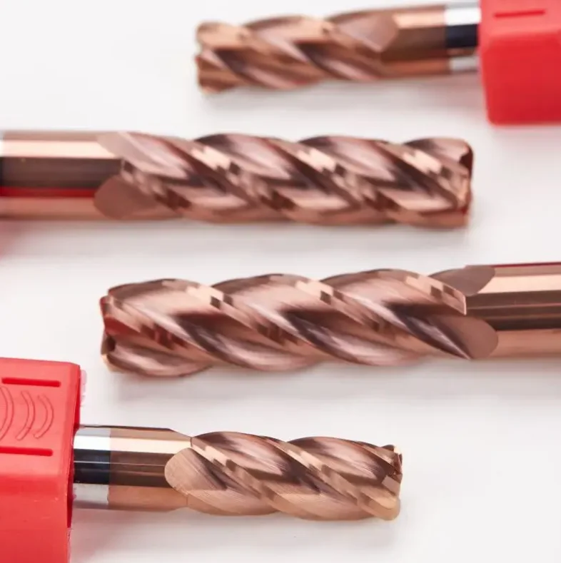 OEM manufacture wholesale 4 flute flat tungsten carbide square corner radius milling cutter