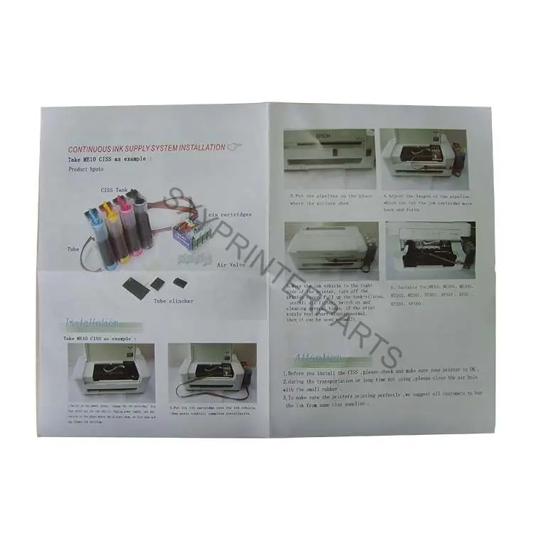 Высококачественные пустые/многоразовые СНПЧ для Epson ME10 XP211 4 цвета одного набора принтеров поставка
