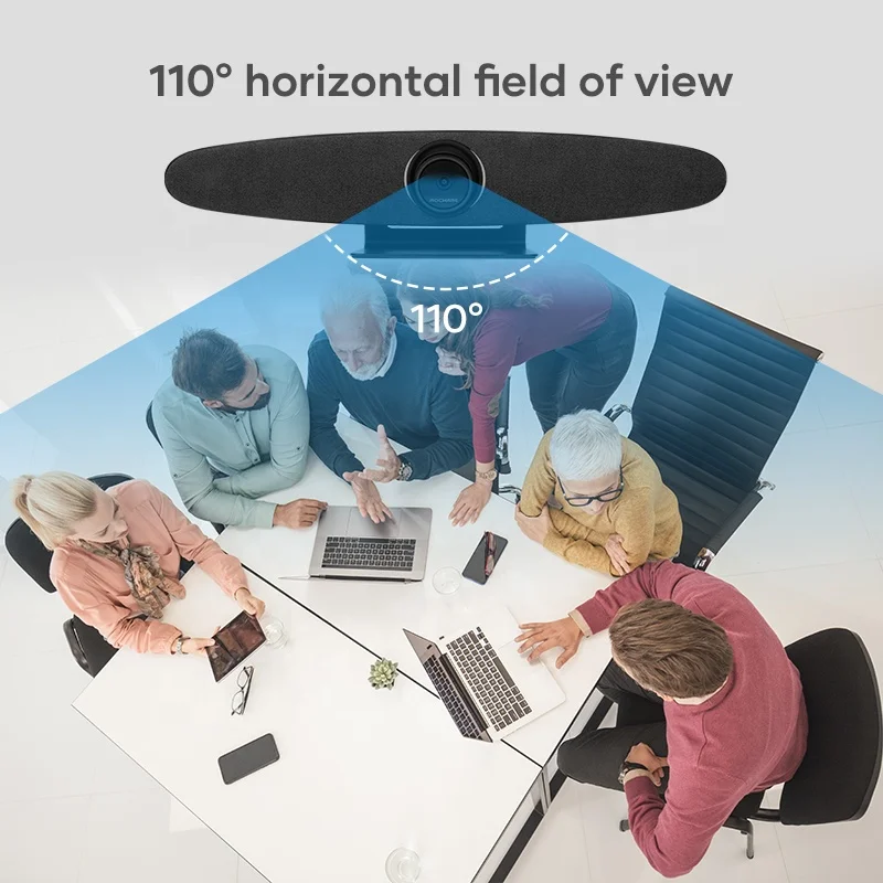 4K UHD BT5.0 Voice tracking USB plug and play video camera with HiFi mic array and beamforming speaker video conference solution