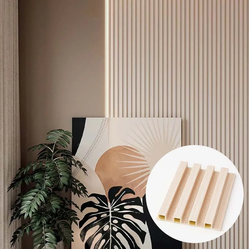 OEM Multi Size Popular Discount PVC Wpc Wall Panel De Pvc Efecto Madera Para Pared