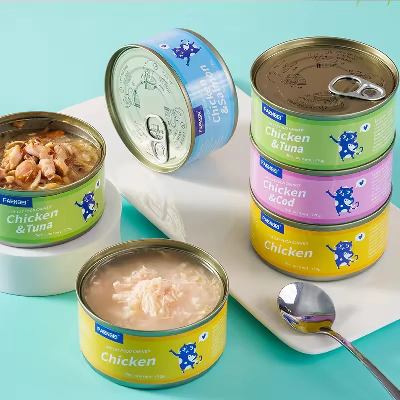 Low Price Sale Oem Shredded pet food  canned wet food cat snacks Canned cat snacks