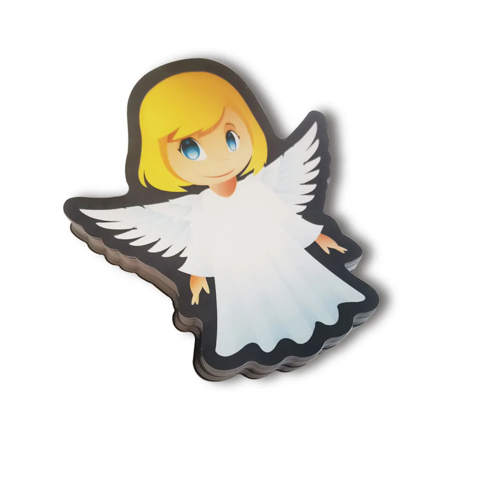 Custom Logo Label Sticker Roll Self Adhesive Recyclable Vinyl Stickers Die Cut Stickers