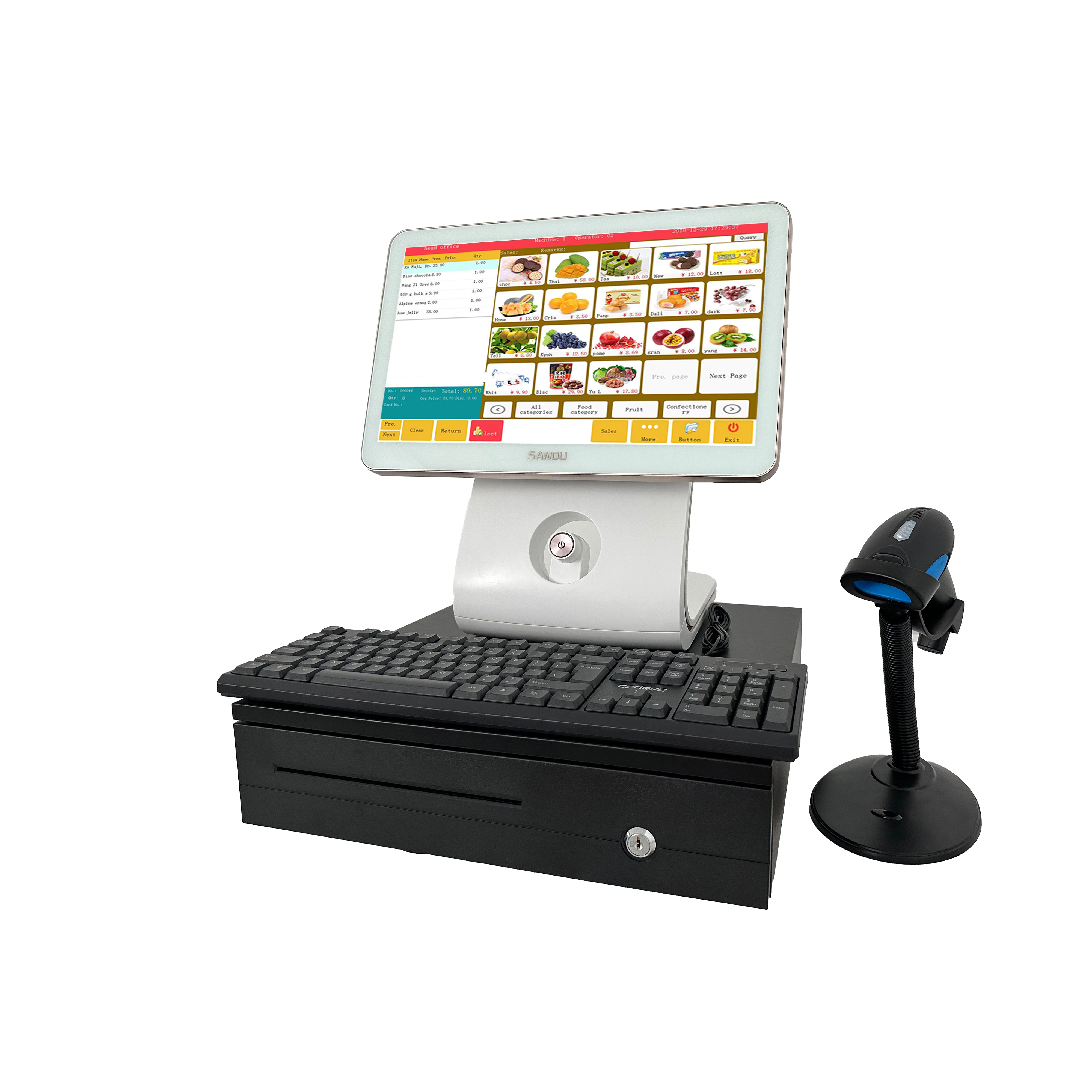 15 6 дюймов оптовая продажа все в одном система windows pos кассовый аппарат продаж