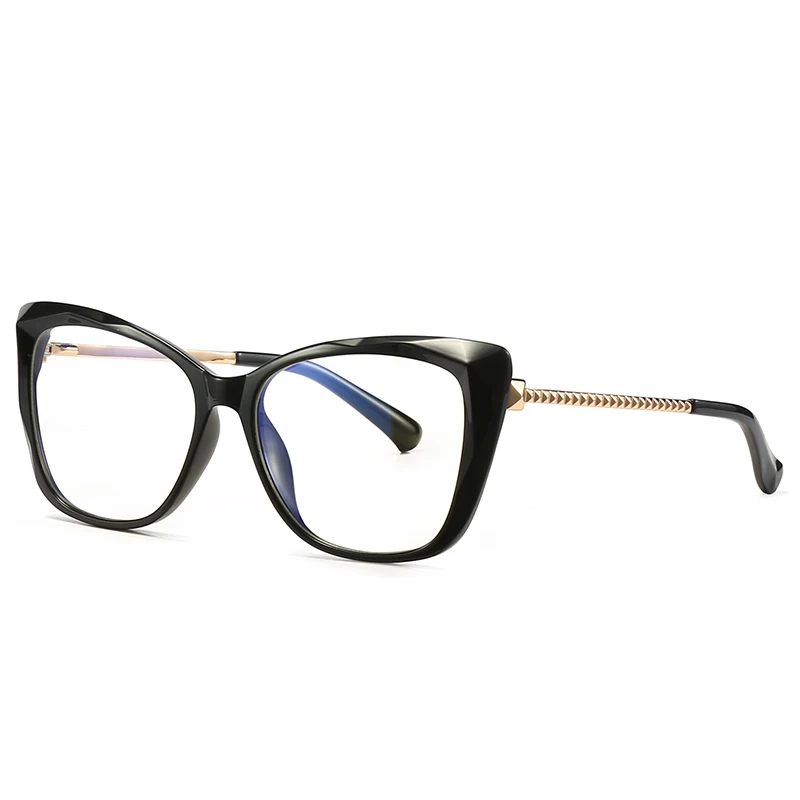 
 Wholesale Fashion Trendy Women Men Black Eye Wear Frames Glasses Optical Eyewear Eyeglasses For All Face  