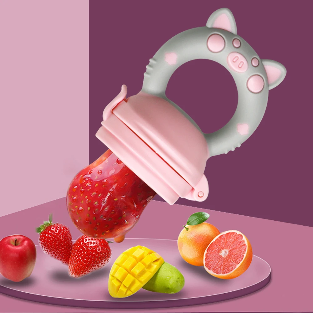 Dustproof Bpa Free Baby Silicone Pacifier Baby Feeding New Born Kids Food Trainer Baby Pacifier Clip