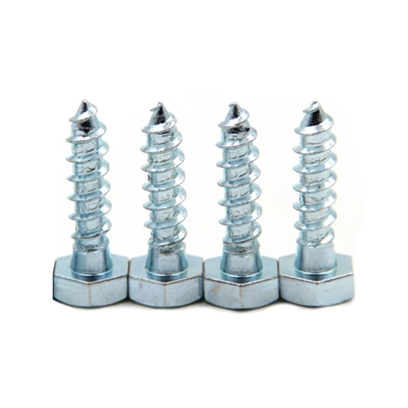 Custom Carbon Steel DIN571 Hex Head Coach Lag Wood Screw