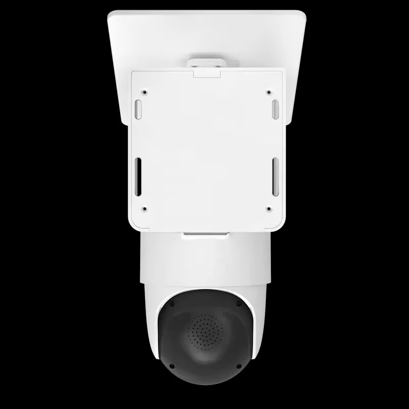 New V380 4MP dual lens 7w solar strap PTZ bullet wifi camera 360 degree visual alarm PIR motion detection with 8000mah battery