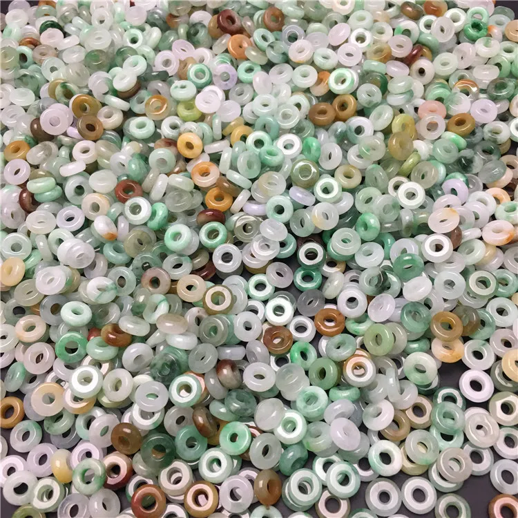 Good quality 8mm jade circle bead pendant loose jadeite abacus bead for DIY jewelry