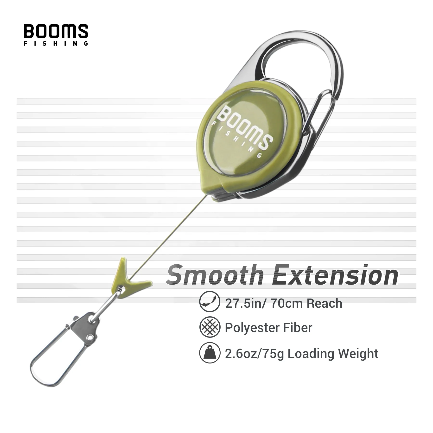 Retractable Keychain Badge Clip Fly Fishing Tool Zinger Key Retractable Badge Reel ID Card Holder RG1 Fishing Zinger Retractor