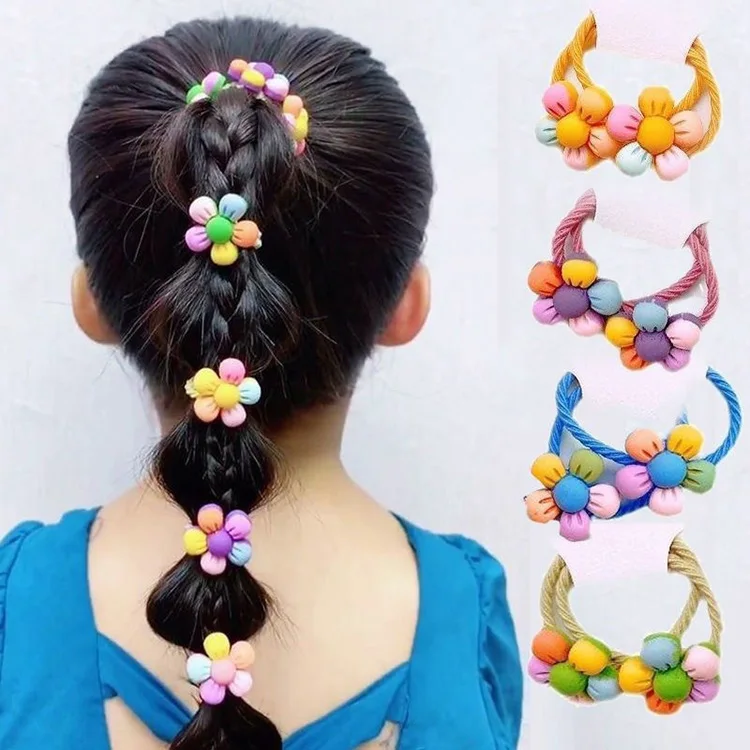 Wholesale  kids mini hair ties  bow  high elastic rubber band  hair rope hair accessories