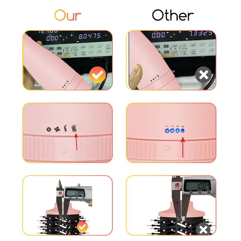 Wholesale Styling Tools Mini Straightener Comb One Step Volumizer Hair Dryer Brush with Ceramic Coating Anti Frizz Hot Air Brush