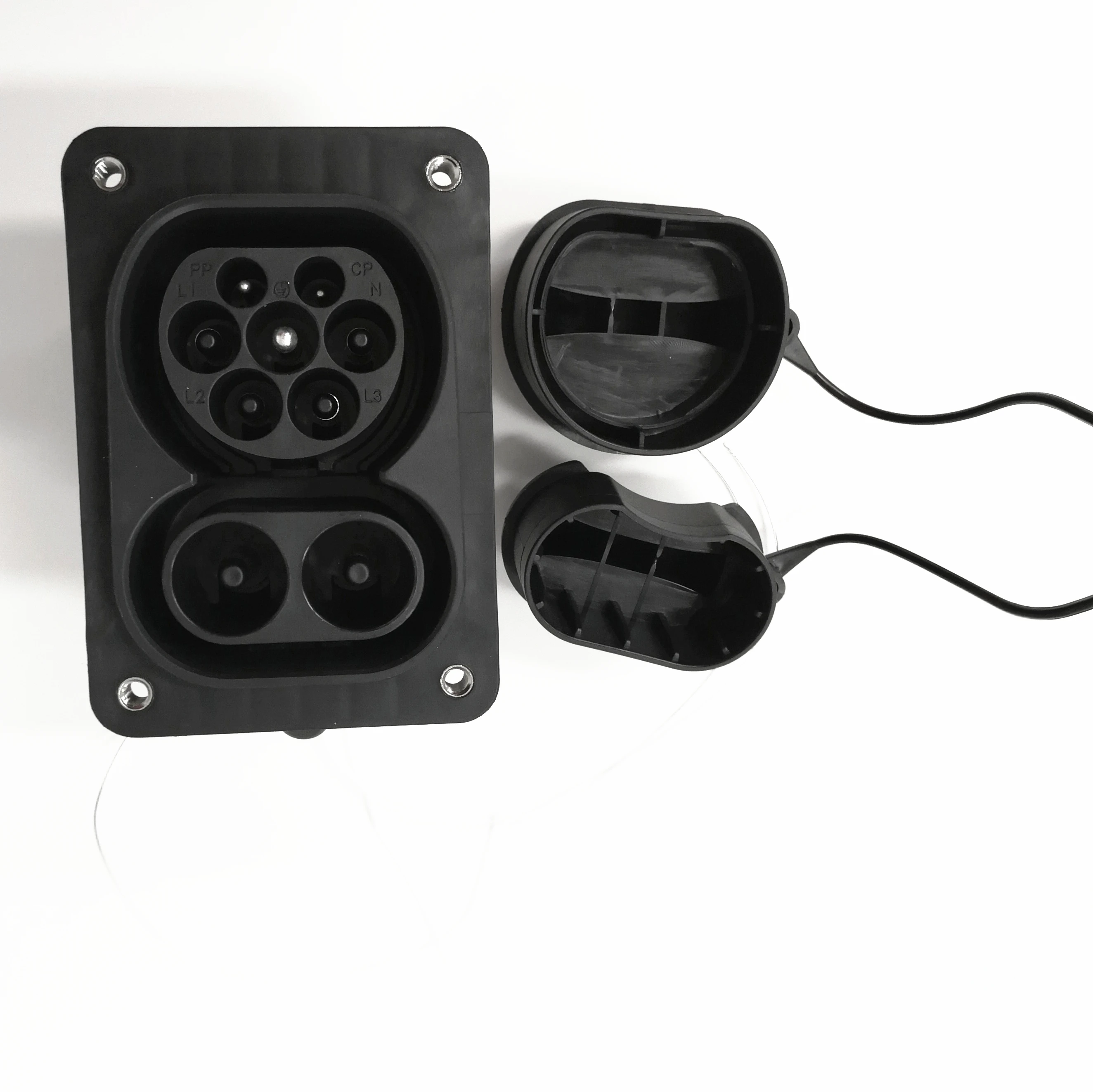 
 Быстрая зарядка постоянного тока для электромобилей 80A 125A 150A 200A, быстрая зарядка электромобиля, зарядная розетка Combo CCS2  