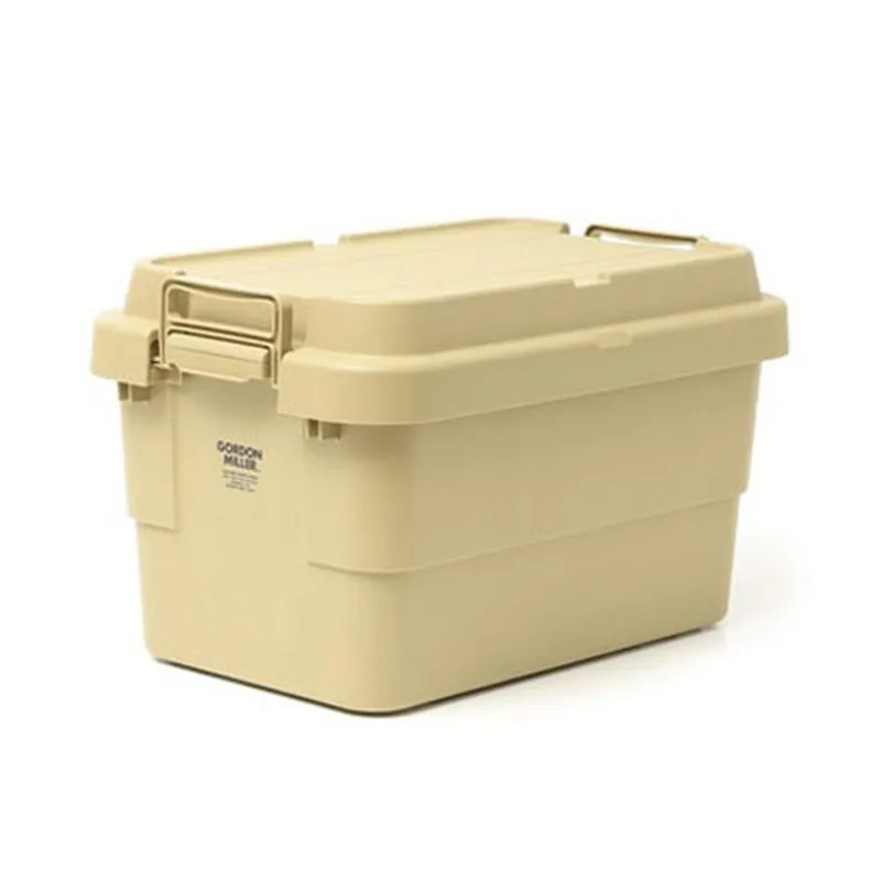 2022 Hot-Selling Durable 60L Plastic Camp Storage Container with Stringer Lid Foldable Portable Car Kitchen Travel Tool Storage