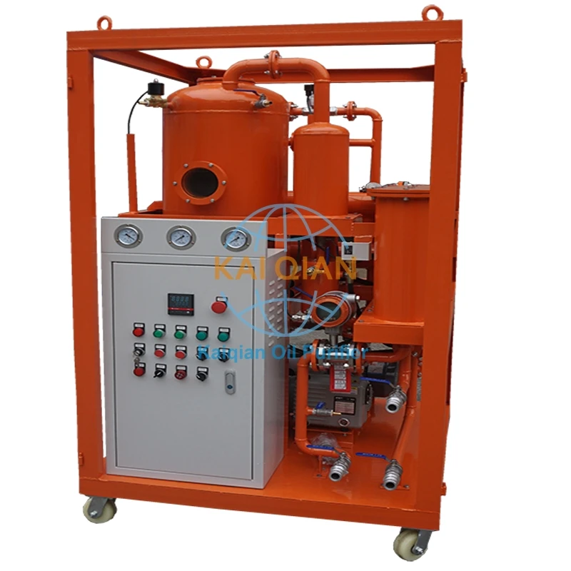 600-1800l/H Small Portable Zl-J Series Transformer Oil Purifier With Quick Connector