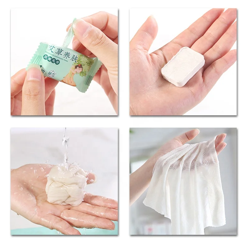 Factory Wholesale 100% Viscose Hygienic Towels Bag Pack Cotton Tissue Disposable Face