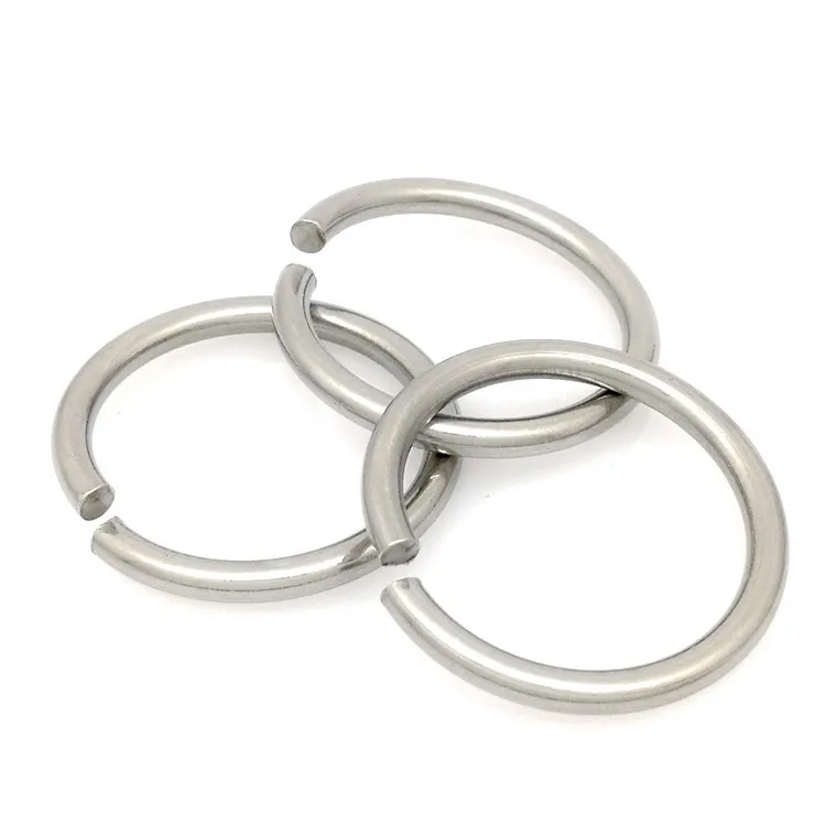 100pcs/bag Stainless Steel Findings Flexible Open Loop Jump Rings Large Sizes Closed Jump Rings Connectors For Jewelry Making