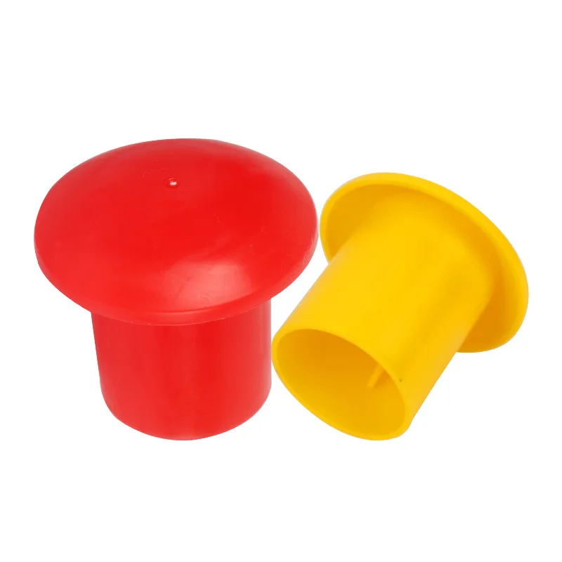 Manufacturers wholesale steel protection cap plastic steel wire head protection safety cap steel sleeve protection cover