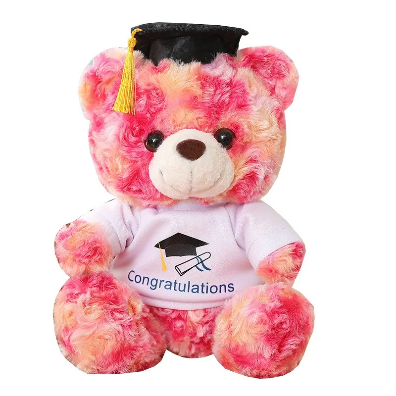 custom stuff plush animal manufacturer make graduation bear soft toy