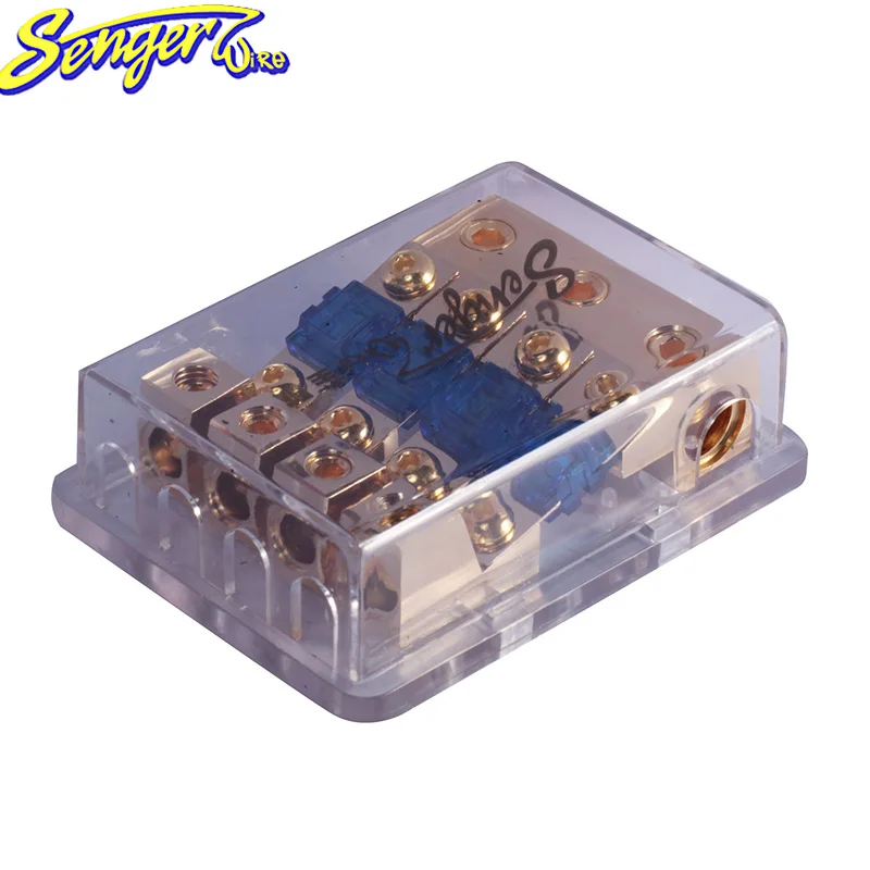 Automotive plastic waterproof New style Minianl copper fuse holder 12V 24V fuse holder box car fuse holder(1 in 4 out, 4Way