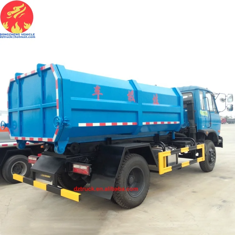 100% brand new 12cbm Dongfeng hook lift roll container refuse truck for sale