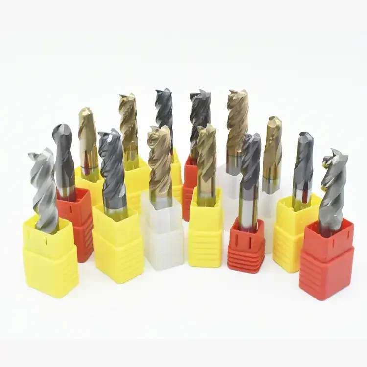 2t 4t hrc55 carbide cutter 4flute end mill fresa metal duro topo 55hrc