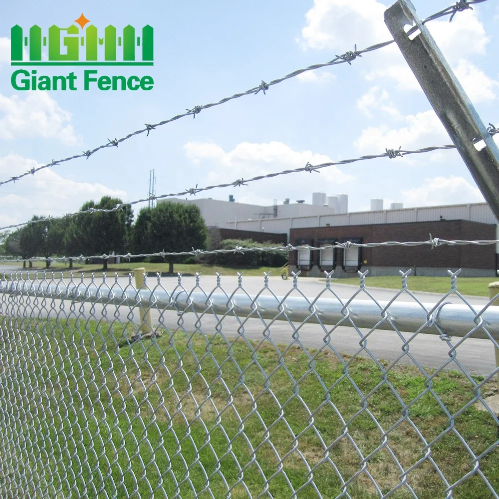 Security Barrier Your Yard Black or Galvanized Coated Chain Link Fence