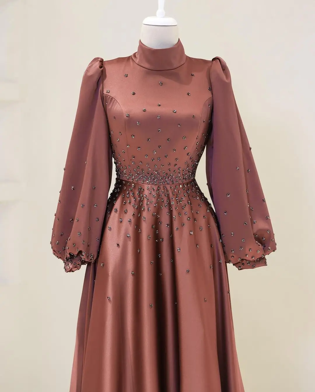 Elegance Dubai dress 2024 Eid dress temperament with beaded design fashion Open Abaya women muslim Jalabiya dress