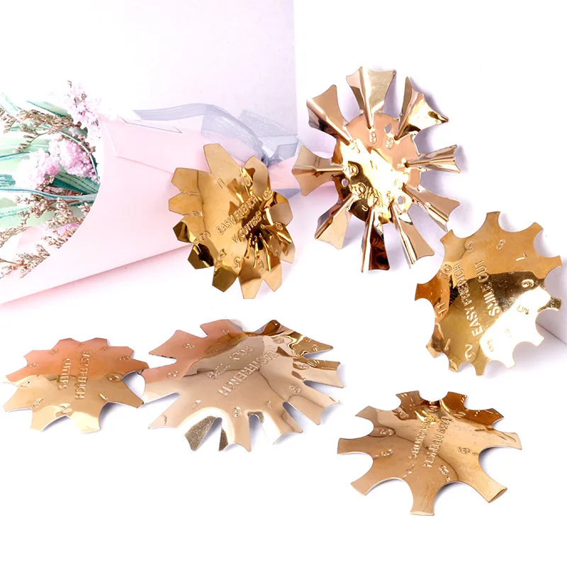 Быстрая Доставка 6 видов конструкций Гель-лак для ногтей резак легко французской линии улыбки искусства ногтя щетка инструмент золото дизайн маникюрный триммер