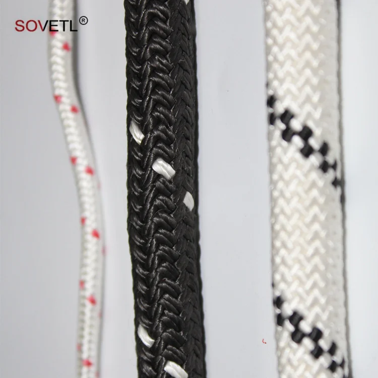 Uhmwpe Rope High Strength Cut Proof Cord Abrasion Resistant Dyneemas Lightweight Cord Double Braided Uhmwpe Rope