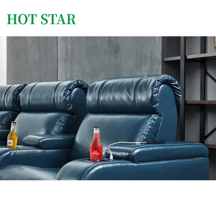 Luxury Genuine Leather Custom Zero Gravity Lounge Reclining Cinema Armchair, Lazy Boy Sectionals Sofa, Leather Recliner Sofa