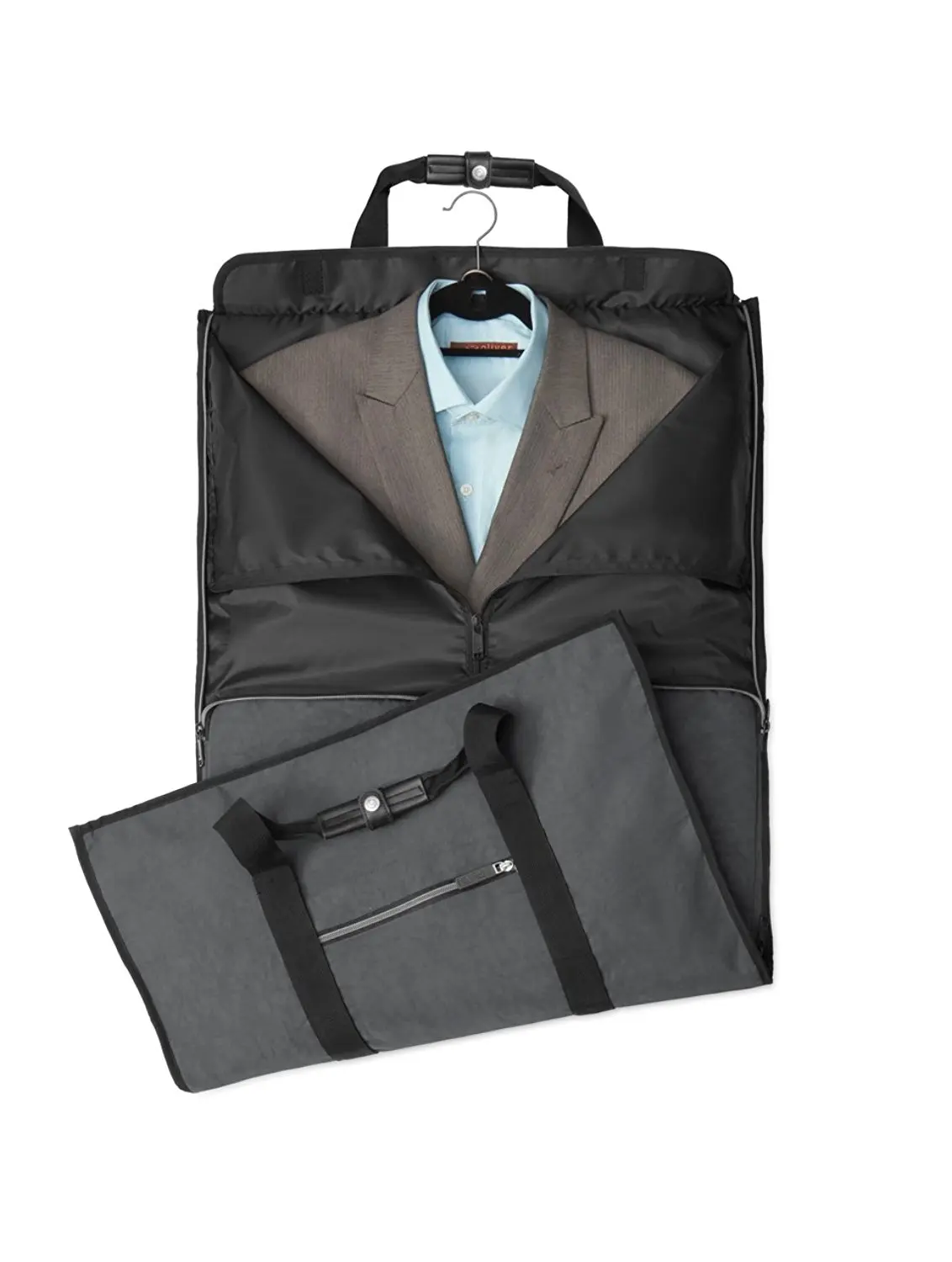 2 in 1 Custom Logo Waterproof Garment Duffle Bag Travel Portable Suit Bag Carrier
