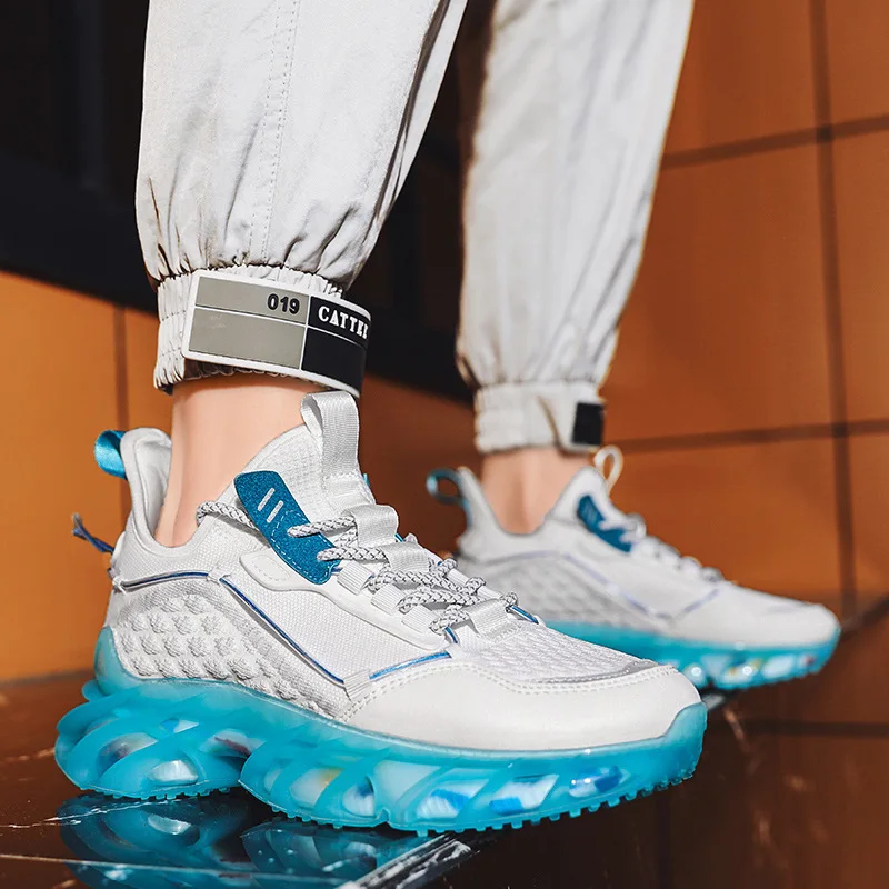 Youth spring and autumn new breathable flying sports shoes casual running shoes