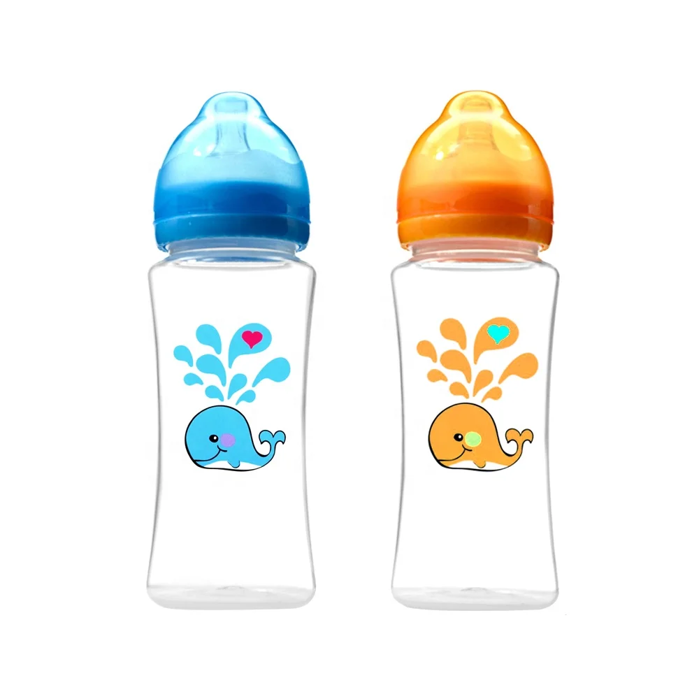 food grade BPA free infant milk feeding bottles easily gripped baby nursing bottle