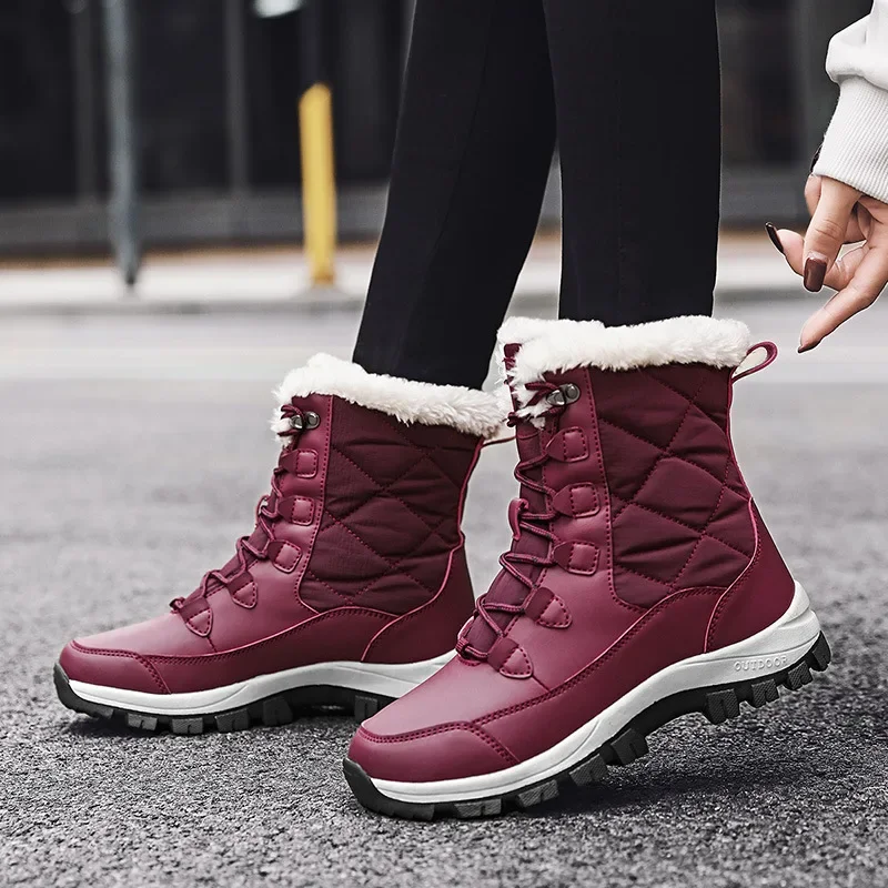 Winter Thermal Cotton Shoes Outdoor Anti Slip Fur Lining Fluffy No reviews yet 400 sold