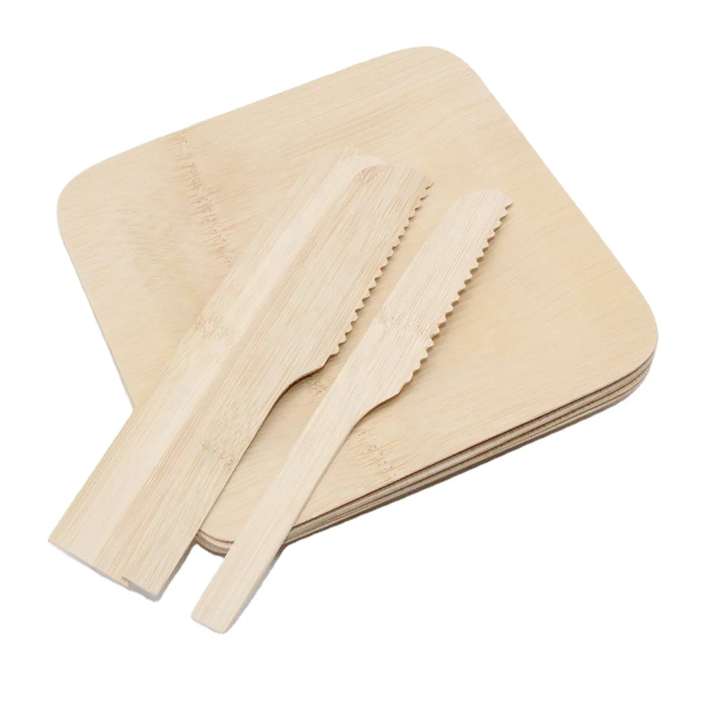 
wholesale cheap compostable disposable bamboo food plate 