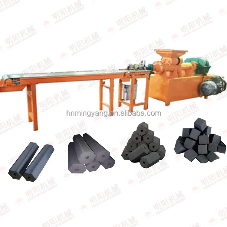 Carbon Black Powder Pellet Making Machine Coal Stick BBQ Charcoal Briquette Extruder Charcoal Bar Making Machine