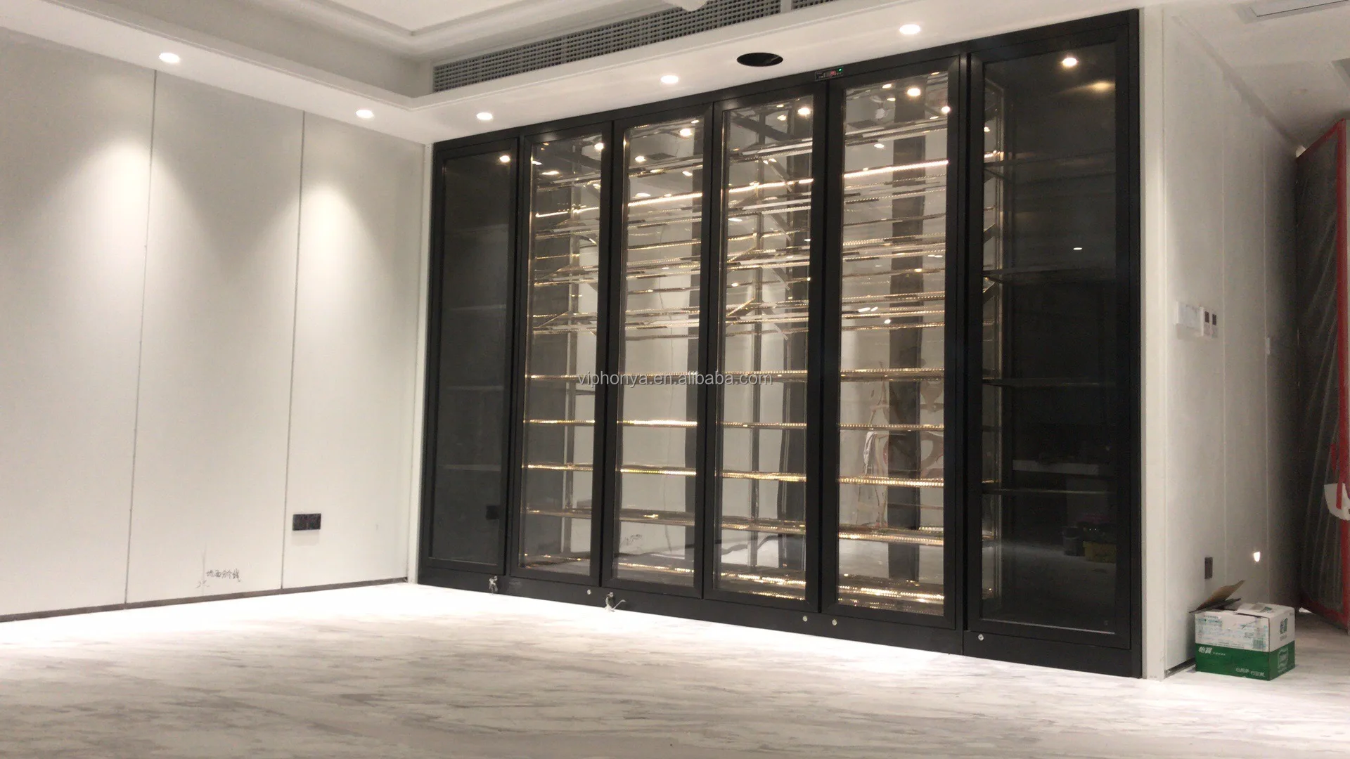 240L Dual Zone Compressoer Wine Refrigerator Vino Champagne 87 Bottles Tall Commercial Wine Cellar For Red Wine