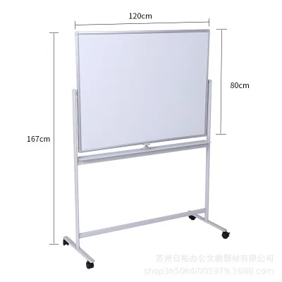 
Display Double Side Mobile Dry Erase Magnetic Whiteboard With Wheels 