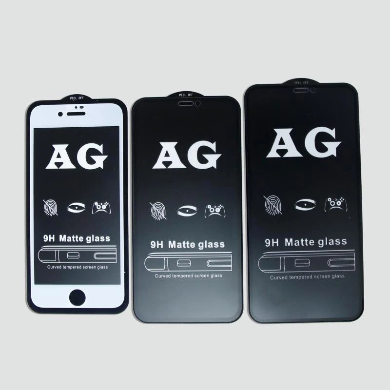 full cover anti-glare matte gaming screen protector for iphone 8 plus xs 11 pro 12 mini 13 pro max tempered glass