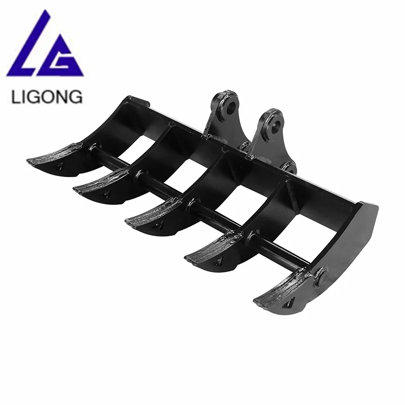 Rake for excavator 1500mm (5-8t) , Pin 50mm - arm 202mm-interaxle 315mm ,  weight  245 Kg