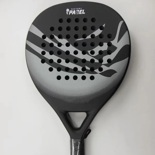 round shape custom logo carbon fiber EVA core paddle/padel tennis racket