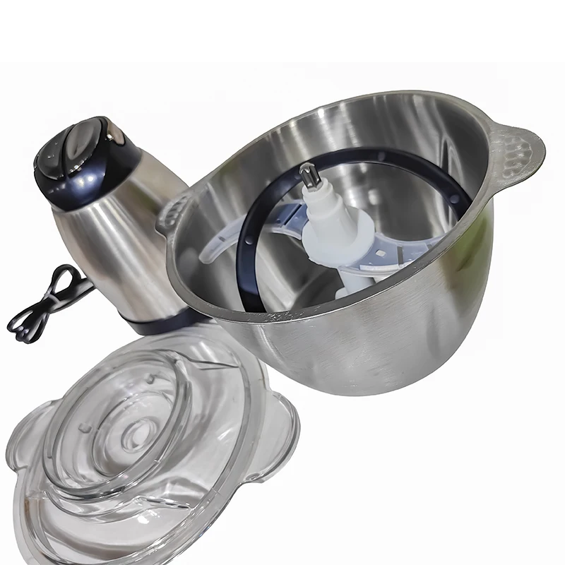 Factory direct sale high quality glass bowl or stainless steel bowl meat grinder meat slicer with glass or stainless st