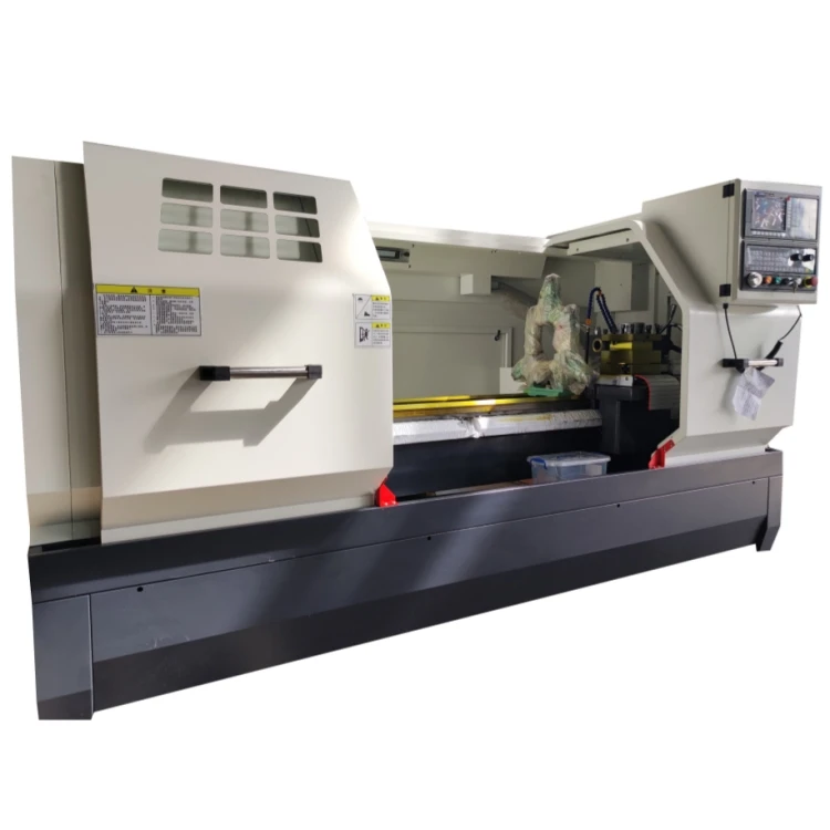 Heavy duty cnc lathe machine horizontal lathe with 2 axis for metal steel cutting