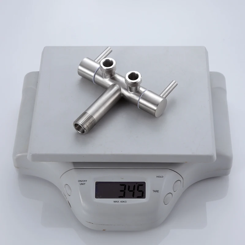 Stainless steel in and out of dual use washing machine double water tap